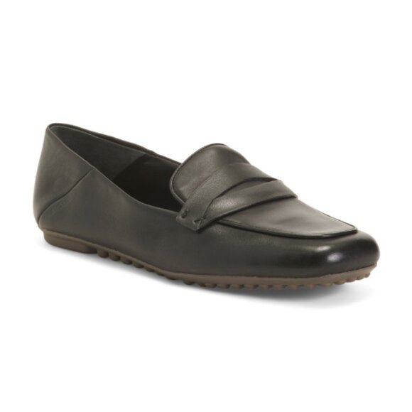 FRANCO SARTO Black Leather Zury Loafer